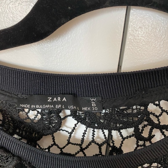 Zara Black Lace Sweatshirt - Picture 4 of 5